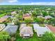 Aerial view of a residential neighborhood with lush landscaping at 153 Marabella Loop, Poinciana, FL 34759