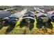 Aerial view of house and neighborhood, highlighting the property's location at 1821 Morning Star Dr, Clermont, FL 34714