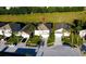 Two-story house viewed from above, showcasing the home's landscaping at 1821 Morning Star Dr, Clermont, FL 34714