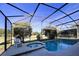Relaxing screened pool and spa at 1821 Morning Star Dr, Clermont, FL 34714