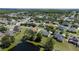 Aerial view of residential neighborhood near a lake at 3260 Marshfield Preserve Way, Kissimmee, FL 34746