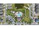 Community pool and clubhouse viewed from above at 3273 Wauseon Dr, St Cloud, FL 34772
