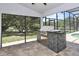 Outdoor kitchen with stainless steel appliances at 2913 Eagle Lake Dr, Orlando, FL 32837