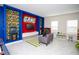 Game room with LEGO-themed decor and large screen TV at 4577 Target Blvd, Kissimmee, FL 34746