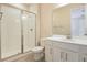 Clean bathroom with shower and white vanity at 2204 Mac Blvd, Eagle Lake, FL 33839