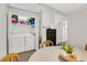 Stacked washer and dryer in a closet with extra storage at 13103 Mulberry Park Dr # 8211, Orlando, FL 32821