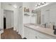 Clean bathroom with updated vanity and shower at 13103 Mulberry Park Dr # 8211, Orlando, FL 32821