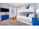 Bedroom with a bunk bed, colorful rug, and plenty of space at 3131 Paradox Cir # 108, Kissimmee, FL 34746