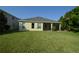 Spacious backyard with screened-in patio and lush grass at 2221 The Oaks Blvd, Kissimmee, FL 34746