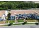 Aerial view of townhouses with private patios at 121 Kenny Blvd, Haines City, FL 33844