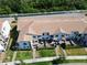Aerial view of townhouses with private patios at 121 Kenny Blvd, Haines City, FL 33844
