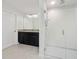 Bathroom with double vanity, granite countertop, and a large glass shower at 3241 Wauseon Dr, St Cloud, FL 34772
