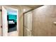 Bathroom with shower and door to bedroom at 2131 Tripoli Ct, Kissimmee, FL 34747