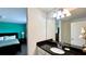 Bathroom with granite countertop and vanity at 2131 Tripoli Ct, Kissimmee, FL 34747