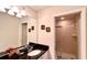 Bathroom with granite countertop, sink, and shower at 2131 Tripoli Ct, Kissimmee, FL 34747