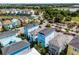 Aerial view of a two-story house in a vibrant community at 3044 Salted Rim Rd, Kissimmee, FL 34747