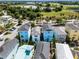Aerial view of a two-story house in a vibrant community at 3044 Salted Rim Rd, Kissimmee, FL 34747