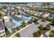 Aerial view of a two-story house in a vibrant community at 3044 Salted Rim Rd, Kissimmee, FL 34747