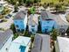 Aerial view of a charming house nestled in a community of similar homes at 3044 Salted Rim Rd, Kissimmee, FL 34747