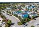 Aerial view of a two-story house in a vibrant community at 3044 Salted Rim Rd, Kissimmee, FL 34747