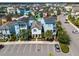Aerial view of house and neighborhood at 3044 Salted Rim Rd, Kissimmee, FL 34747