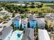 Aerial view of a two-story house in a vibrant community at 3044 Salted Rim Rd, Kissimmee, FL 34747