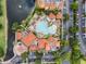 Aerial view of resort-style pool and surrounding areas at 12539 Floridays Resort Dr # 305-D, Orlando, FL 32821
