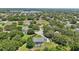 Aerial view of house, pool, and surrounding landscape at 9502 Hempel Cove Blvd, Windermere, FL 34786