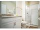 Clean bathroom with shower and vanity at 8919 Stinger Dr, Davenport, FL 33896