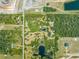 Aerial view showing the property's location in a rural area at 1235 Hackney Rd, St Cloud, FL 34771