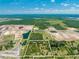 Aerial view of a property showcasing its spacious lot and tranquil surroundings at 1235 Hackney Rd, St Cloud, FL 34771