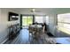 Bright dining area with a table and chairs, near the kitchen at 1536 Espanola Ave, Holly Hill, FL 32117
