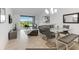 Open concept living and dining area with modern furnishings at 3191 Paradox Cir # 205, Kissimmee, FL 34746