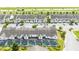 Aerial view of townhomes with private pools at 301 Captiva Dr, Davenport, FL 33896