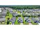 Aerial view of a residential community with many houses at 114 Ridge View Dr, Davenport, FL 33837