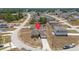 Aerial view showing house location in a residential area at 340 Elderberry Ct, Kissimmee, FL 34759