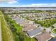 Wide aerial view of the neighborhood and lake at 2516 Pickett Ave, Saint Cloud, FL 34772