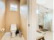 Private water closet adjacent to the large shower at 2516 Pickett Ave, Saint Cloud, FL 34772