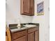 Laundry room with sink and dark wood cabinets at 2516 Pickett Ave, Saint Cloud, FL 34772