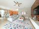 Open concept living room with kitchen and dining room views at 2955 Beach Palm Ave, Kissimmee, FL 34747