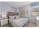 King-size bed in spacious bedroom with modern decor at 1754 Caribbean View Ter, Kissimmee, FL 34747