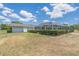 Large backyard with screened enclosure at 720 Shore Drive, Kissimmee, FL 34744