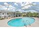 Screened patio with refreshing pool at 720 Shore Drive, Kissimmee, FL 34744