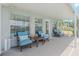 Relaxing patio with comfortable seating at 720 Shore Drive, Kissimmee, FL 34744