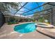 Inviting pool and spa with screened enclosure, perfect for relaxation at 4450 Kaiser Ave, St Cloud, FL 34772