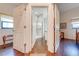 Bathroom with walk-in shower and updated vanity at 4450 Kaiser Ave, St Cloud, FL 34772
