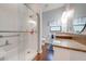 Clean bathroom, featuring granite countertop and walk-in shower at 4450 Kaiser Ave, St Cloud, FL 34772