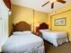 Guest bedroom with two twin beds and ample natural light at 8125 Resort Village Dr # 51104, Orlando, FL 32821