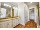 Elegant bathroom with double vanity and walk-in shower at 1125 Grand Traverse Pkwy, Reunion, FL 34747