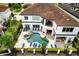 Stunning pool and spa with plenty of seating and a large patio at 1125 Grand Traverse Pkwy, Reunion, FL 34747